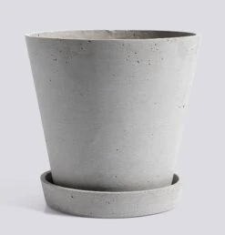 HAY Flowerpot With Saucer - XL Grey