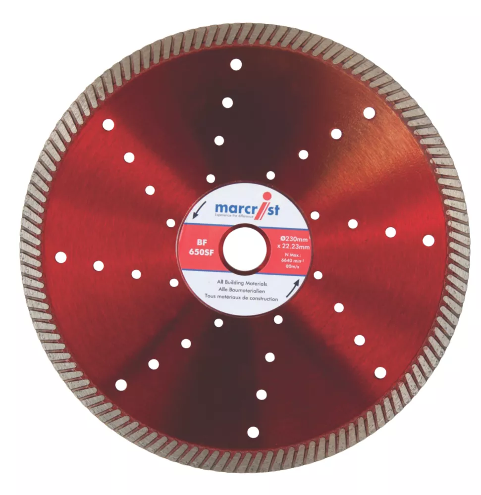 Marcrist BF650SF Multi-Material Turbo Diamond Blade 230 X 22.2mm 3 Marcrist BF650SF Multi-Material Turbo Diamond Blade 230 X 22.2mm