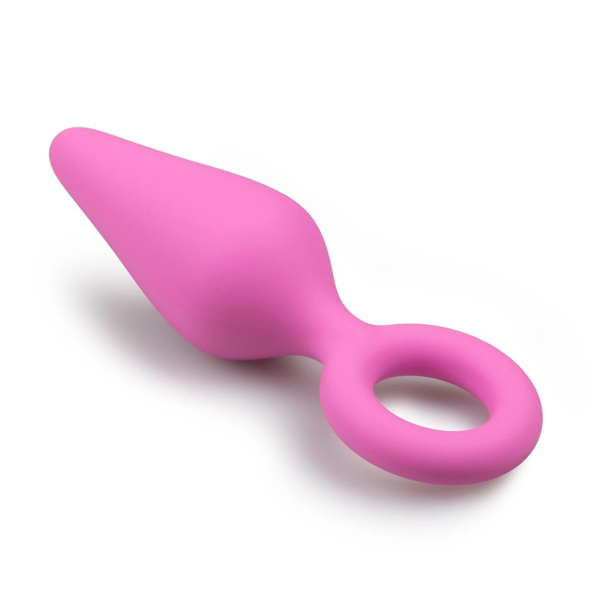 Pink Buttplugs With Pull Ring - Medium 6 Pink Buttplugs With Pull Ring - Medium - Image 4