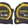 Stanley 8m Tape Measure 2 Pack 1 Stanley 8m Tape Measure 2 Pack -Craghoppers shop 2086H P