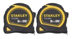 Stanley 8m Tape Measure 2 Pack