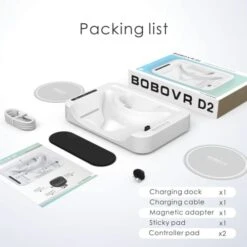 BOBOVR D2 Charging Dock For Oculus Quest 2 And B2 Battery Packs,Oculus Certified Charging Station -Craghoppers shop 220127105732 5