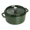Staub 26 Cm Round Cast Iron Cocotte Basil-green -Craghoppers shop 40509 356 0 1
