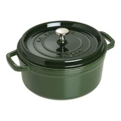 Staub 26 Cm Round Cast Iron Cocotte Basil-green