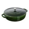 Staub 28 Cm Round Cast Iron Saute Pan Chistera Basil-green -Craghoppers shop 40511 478 0 1