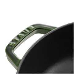 Staub 28 Cm Round Cast Iron Saute Pan Chistera Basil-green 9 Staub 28 Cm Round Cast Iron Saute Pan Chistera Basil-green -Craghoppers shop 40511 478 0 6