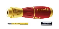 Wiha 45254 SpeedE II 3 Piece VDE Insulated Electric E-Screwdriver Set