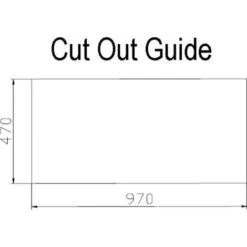 Sauber Kitchen Sink 1.5 Bowl LH Drainer Black Glass Stainless Steel Inset Waste -Craghoppers shop 46530768 5