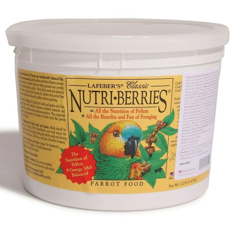 Lafeber's NutriBerries Original Complete Parrot Diet 1.47kg 2 Lafeber's NutriBerries Original Complete Parrot Diet 1.47kg