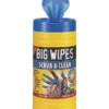 Big Wipes Scrub & Clean Wipes Blue 100 Pack -Craghoppers shop 6488F P