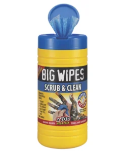 Big Wipes Scrub & Clean Wipes Blue 100 Pack