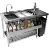Cocktail Bar Station Stainless Steel 90L Insulated Ice Well -Craghoppers shop 65370962 1