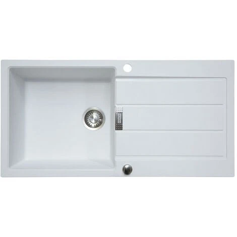 Franke Sirius S2D611PW 1.0 Bowl Tectonite Reversible Polar White Kitchen Sink 2 Franke Sirius S2D611PW 1.0 Bowl Tectonite Reversible Polar White Kitchen Sink