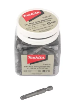 Makita P-65785 1/4" Hex Shank PZ3 Screwdriver Bits 50 Pack