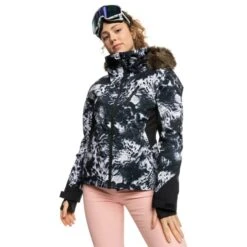 ROXY JET SKI PREMIUM JK TRUE BLACK FUTURE FLOWER 23 9 ROXY JET SKI PREMIUM JK TRUE BLACK FUTURE FLOWER 23 -Craghoppers shop 9 115897 jet ski premium jk true black future flower erjtj03375 kvj2 03