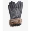 Barbour Fur Trimmed Leather Gloves -Craghoppers shop 90733705 xxl