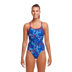 Funkita Mr Squiggle Girls Diamond Back Swimsuit