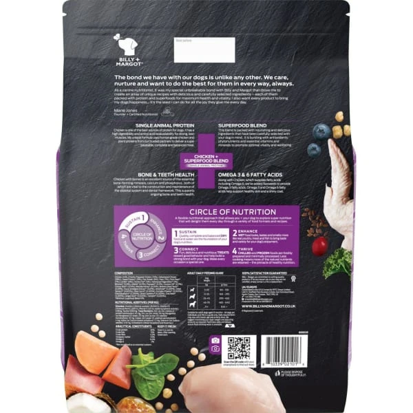 Billy + Margot Superfood Blend Adult Dry Dog Food - Chicken 3 Billy + Margot Superfood Blend Adult Dry Dog Food - Chicken
