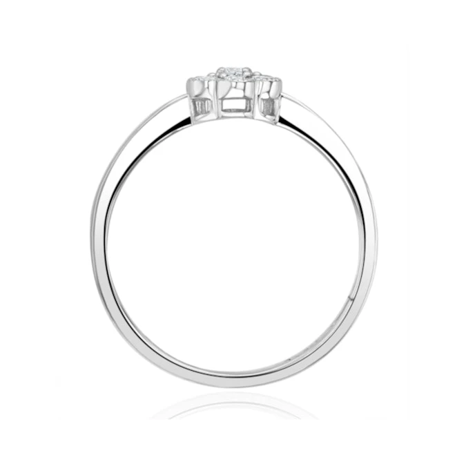 Lab Diamond Flower Ring 0.25ct H/Si In 9K White Gold 5 Lab Diamond Flower Ring 0.25ct H/Si In 9K White Gold - Image 4
