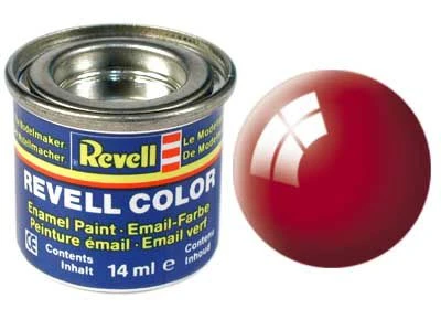Revell 14ml Fiery Red Gloss Enamel Paint # 31 3 Revell 14ml Fiery Red Gloss Enamel Paint # 31