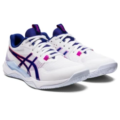 Asics Women's Gel Tactic Indoor Shoes White Dive Blue -Craghoppers shop SWAC29730TacticWhiteDiveBlue P6