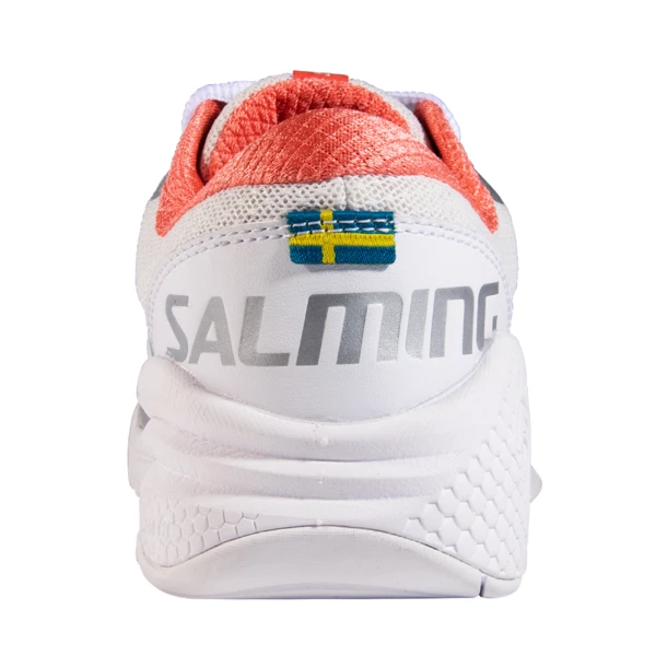 Salming Women's Kobra Recoil Indoor Court Shoe White Living Coral 4 Salming Women's Kobra Recoil Indoor Court Shoe White Living Coral - Image 2