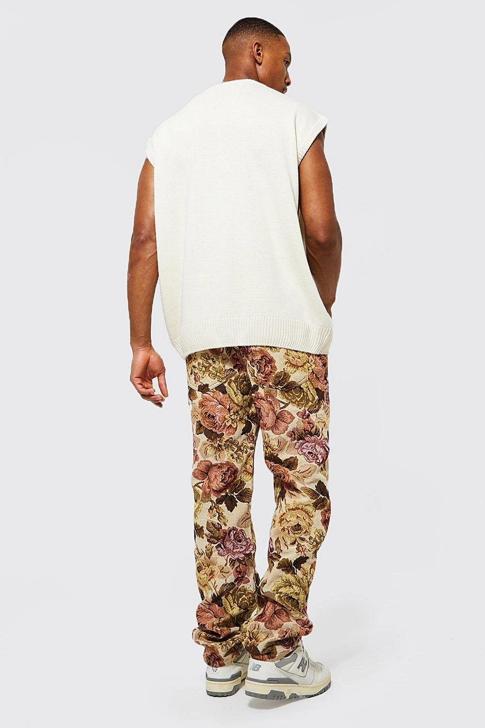 Relaxed Fit Floral Tapestry Jeans 4 Relaxed Fit Floral Tapestry Jeans - Image 2