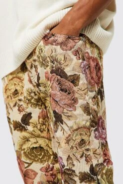 Relaxed Fit Floral Tapestry Jeans 9 Relaxed Fit Floral Tapestry Jeans -Craghoppers shop amm13356 sand xl 4