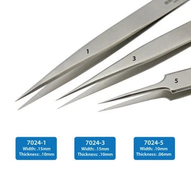 Bergeon 7024 Set Of 3 Non Magnetic Tweezers 5 Bergeon 7024 Set Of 3 Non Magnetic Tweezers - Image 4