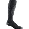Darn Tough M EDGE OVER-THE-CALF SOCKS, Charcoal