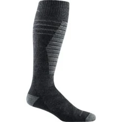 Darn Tough M EDGE OVER-THE-CALF SOCKS, Charcoal