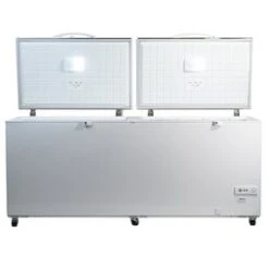 Contender 655L Capacity Twin Lid Chest Freezer -Craghoppers shop fzc019 double open