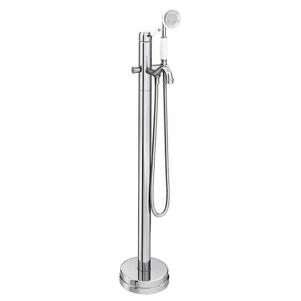 Lancaster Traditional Chrome Single Lever Freestanding Bath Shower Mixer 5 Lancaster Traditional Chrome Single Lever Freestanding Bath Shower Mixer - Image 3