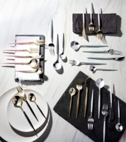 Noble - 40pcs Elegant Black Cutlery Set -Craghoppers shop noble collection gold silver top 4