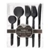 Noble - 40pcs Elegant Black Cutlery Set