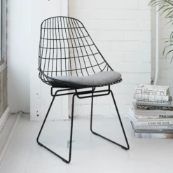 Wire Chair SM05 By Pastoe -Craghoppers shop pastoe SM05blackstyling