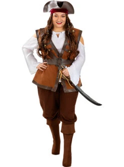 Pirate Costume For Women Plus Size - Caribbean Collection