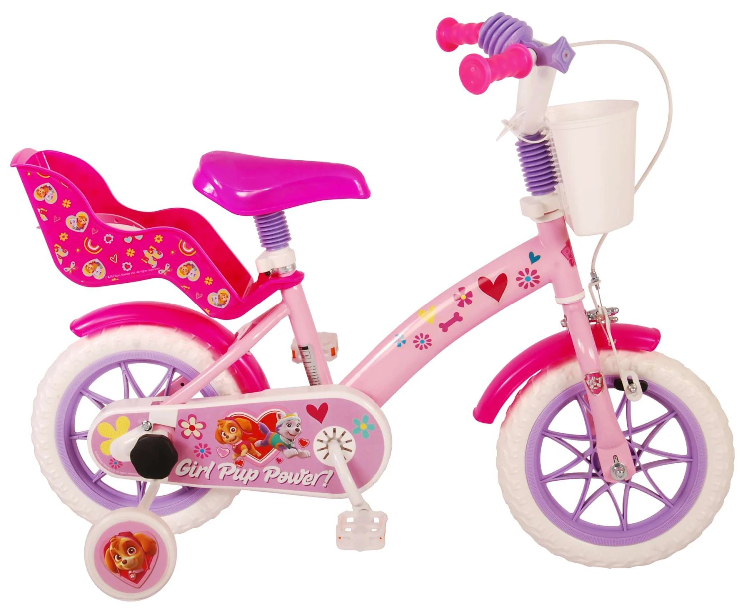 Volare Paw Patrol Girl Pup 12 Inch 23 Cm Girls Fixed Gear Light Pink - Image 8